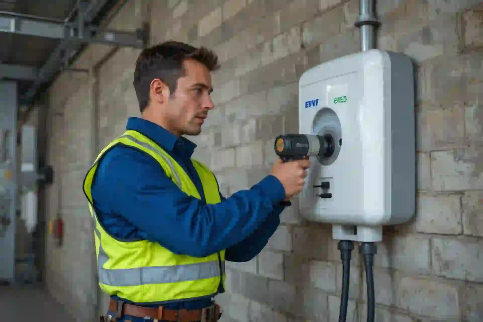 Installation borne de recharge à Lannemezan