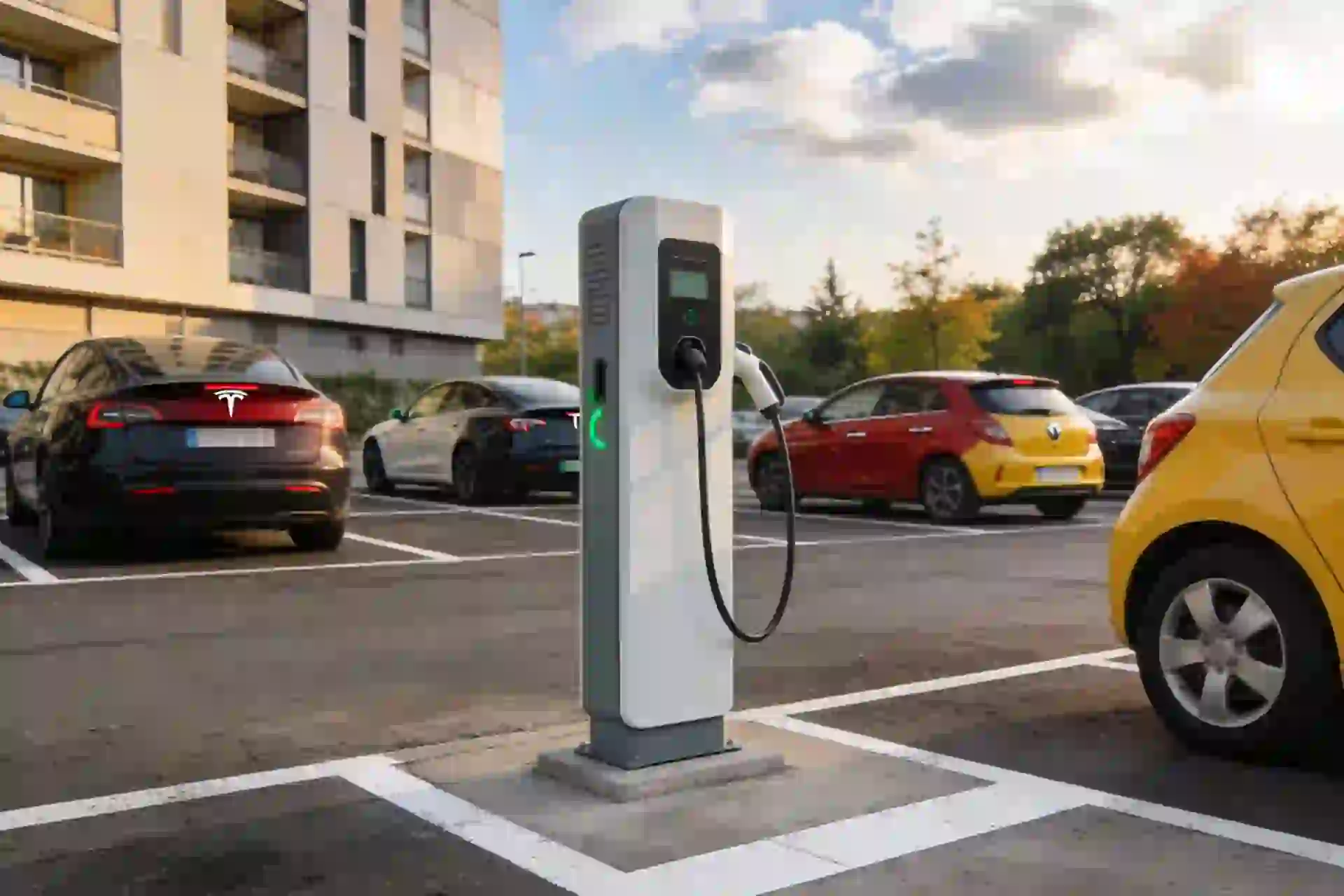 Installation borne de recharge à Noyelles-lès-Seclin
