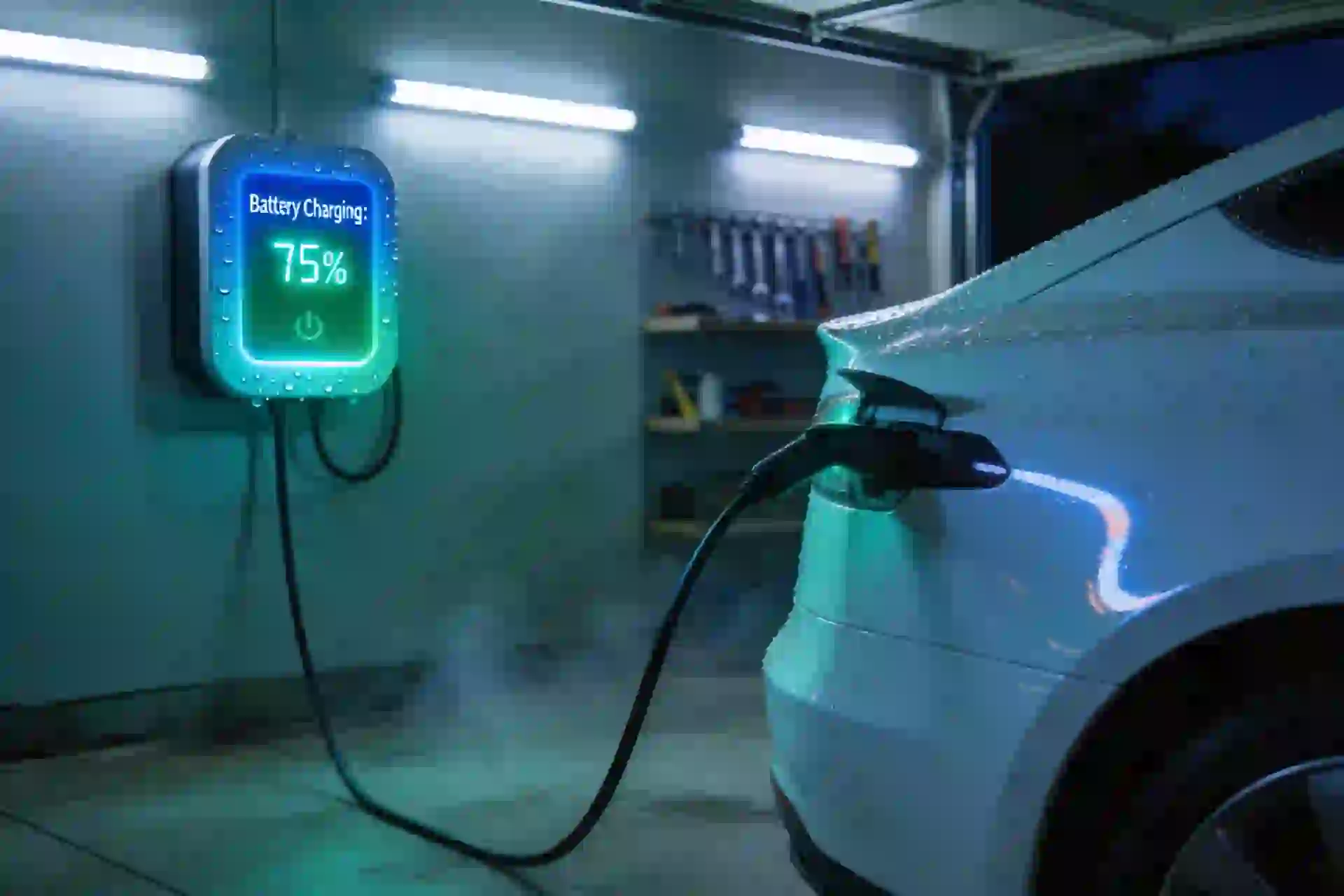Installation borne de recharge à Saint-Cyr-sur-Loire